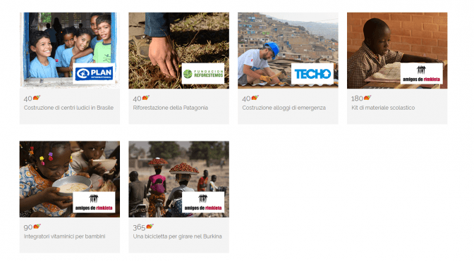 Visita la sezione Donazioni della nostra pagina web per vedere i progetti attivi attualmente.